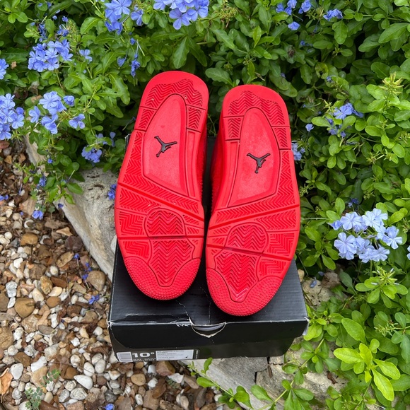 Air Jordan 4 Retro Flyknit Sneakers Red Size 10.5 - Picture 10 of 10